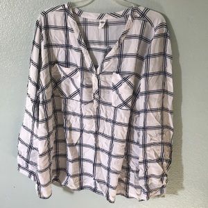 Old Navy Plaid Blouse